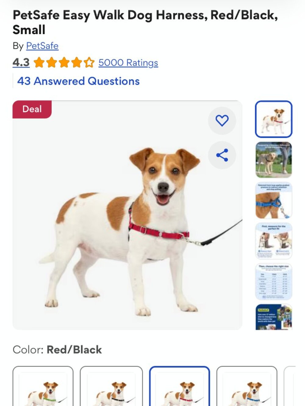 PetSafe Easy Walk Dog Harness for Small Dog